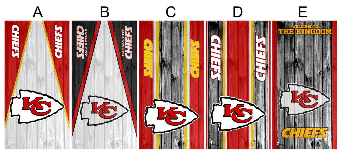 Cornhole Board Wrap Chiefs - sold individually