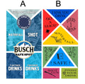 Cornhole Board Wrap Drinking Games - sold individually