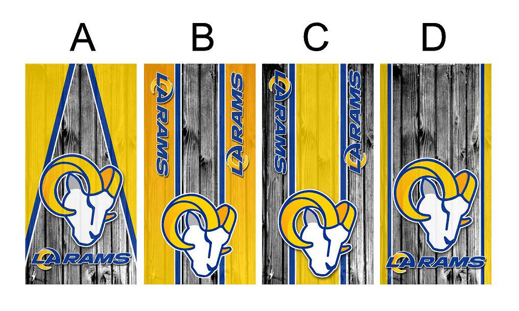 Cornhole Board Wrap Rams - sold individually