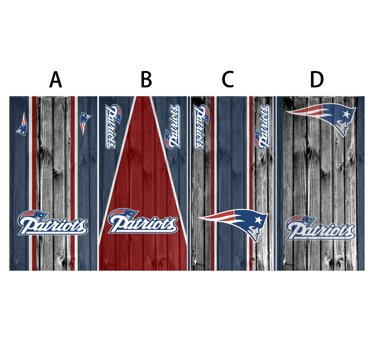 Cornhole Board Wrap Patriots - sold individually