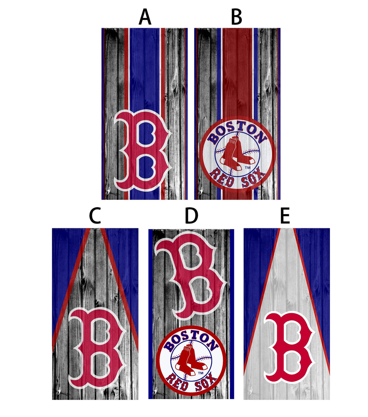 Cornhole Board Wrap Red Sox - sold individually