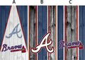 Cornhole Board Wrap Braves - sold individually