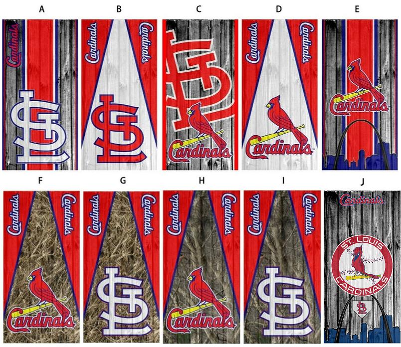 Cornhole Board Wrap Cardinals - sold individually