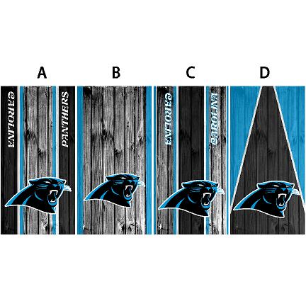 Cornhole Board Wrap Panthers - sold individually