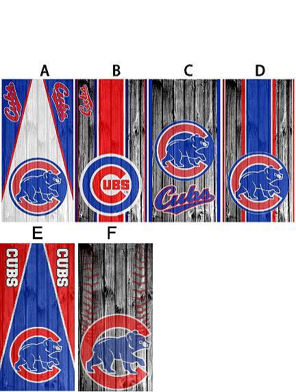 Cornhole Board Wrap Cubs - sold individually
