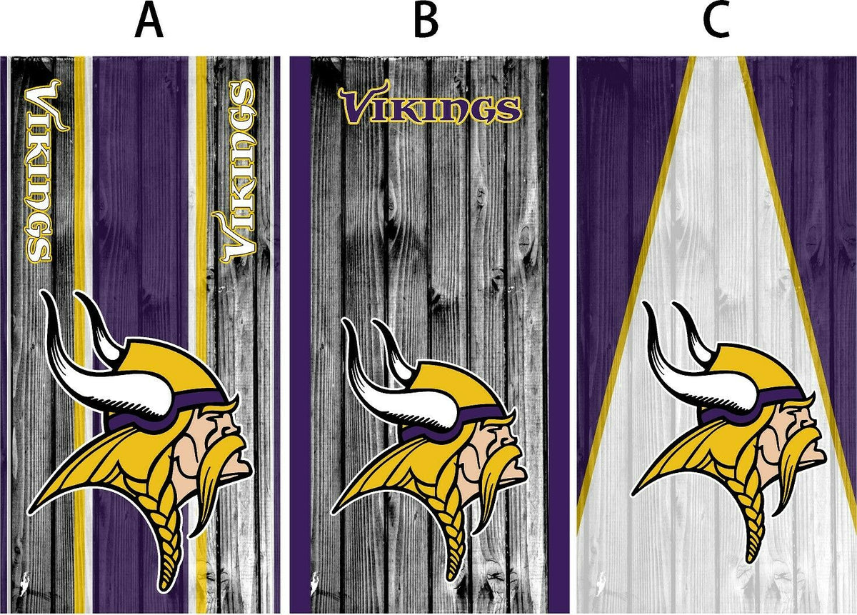 Cornhole Board Wrap Vikings - sold individually
