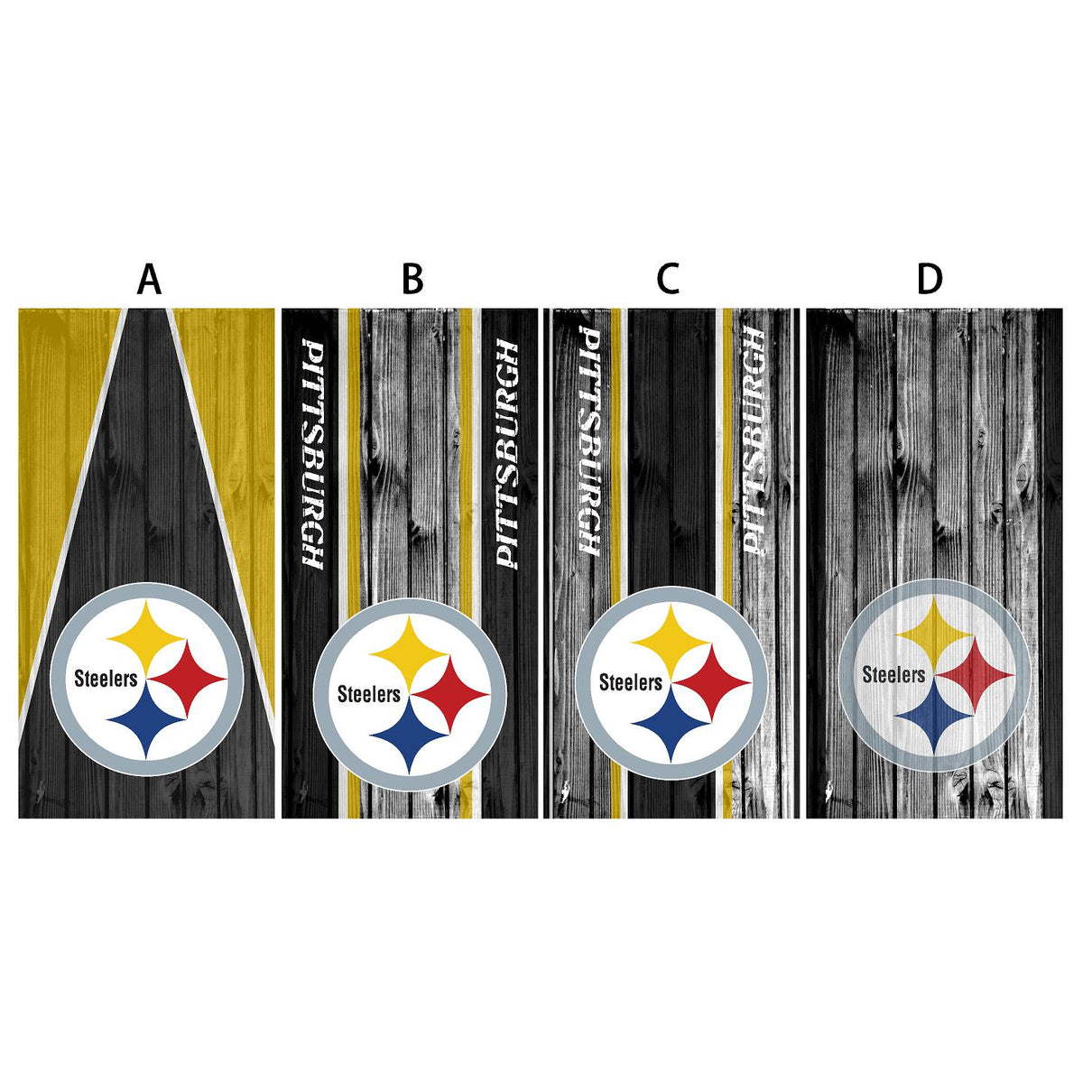 Cornhole Board Wrap Steelers - sold individually