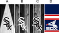 Cornhole Board Wrap White Sox - sold individually